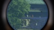 Atsu finally spots the Kitsune at the end of the Poison and Lies quest in Ghost of Yotei (Image via Sucker Punch || YouTube@Gamerack)